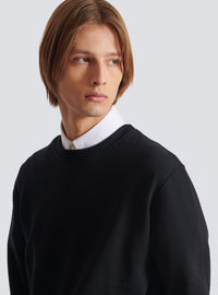 Sweat-shirt imprimé small balmain stamp - Noir & Blanc