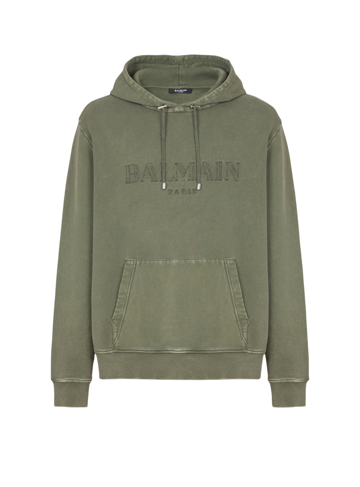 Hoodie brodé balmain vintage - Kaki & Kaki