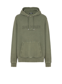 Hoodie brodé balmain vintage - Kaki & Kaki