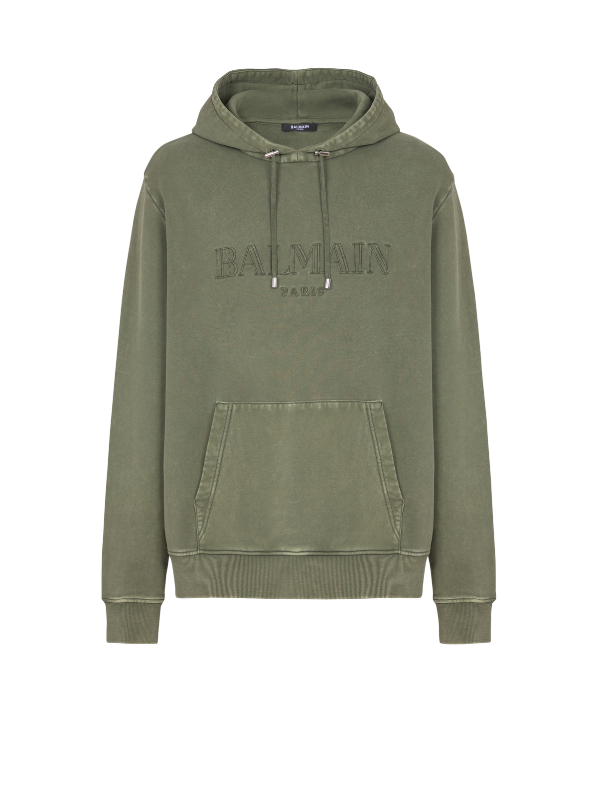Hoodie brodé balmain vintage - Kaki & Kaki