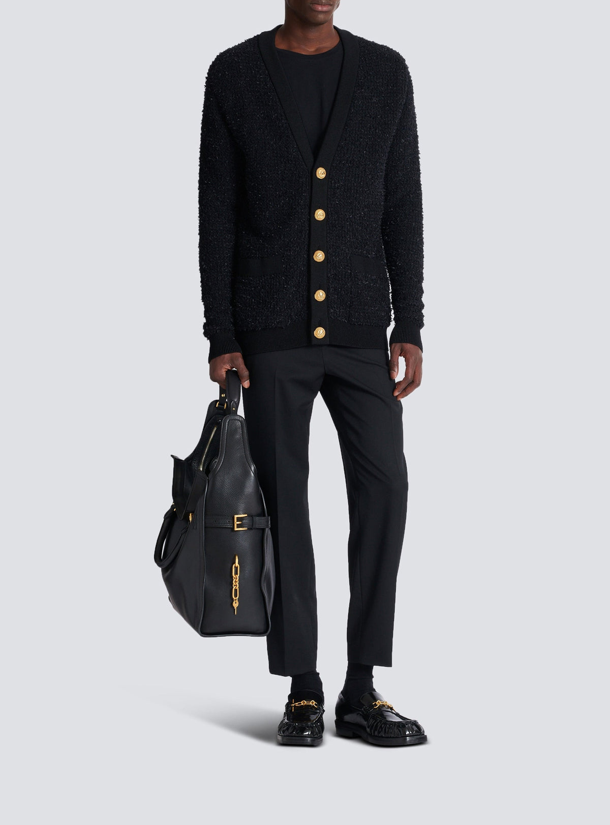 Cardigan à boutons - Noir