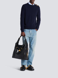 Pantalon regular en denim - Bleu Jean Délavé