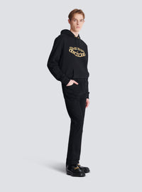 Jean regular en denim  - Noir Délavé