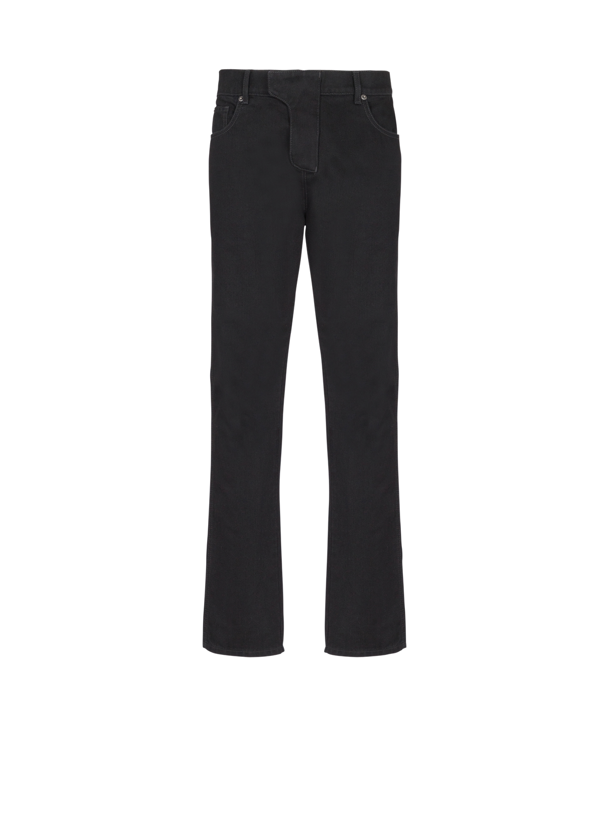 Jean regular en denim  - Noir Délavé