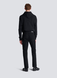 Jean regular en denim  - Noir Délavé