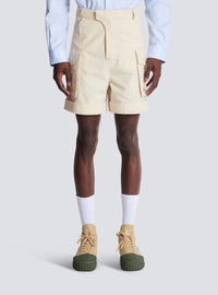 Bermuda cargo en coton - Beige
