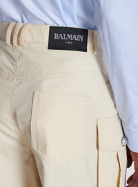 Bermuda cargo en coton - Beige