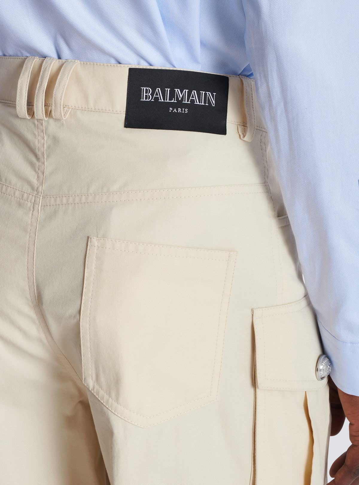 Bermuda cargo en coton - Beige