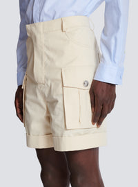 Bermuda cargo en coton - Beige