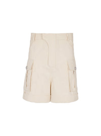 Bermuda cargo en coton - Beige