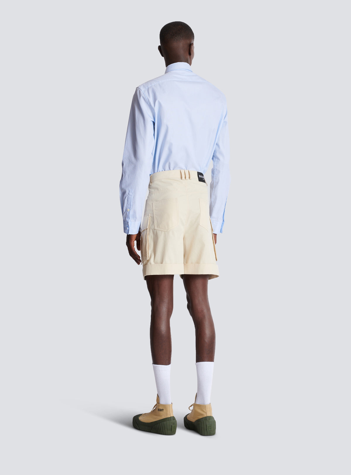 Bermuda cargo en coton - Beige
