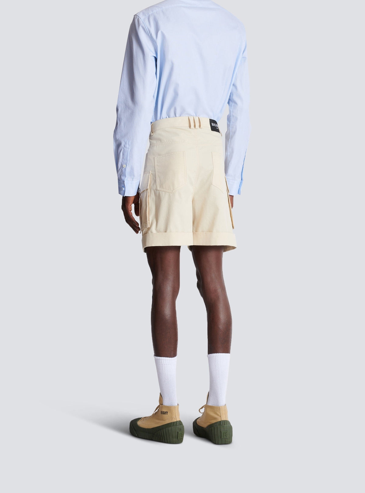 Bermuda cargo en coton - Beige