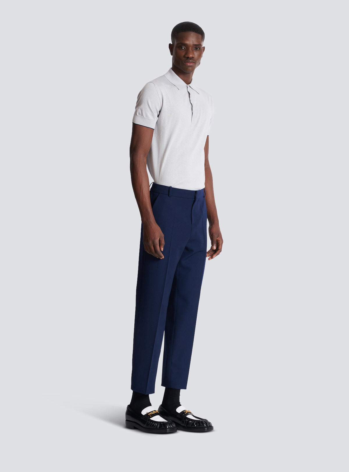 Pantalon grain de poudre - Marine