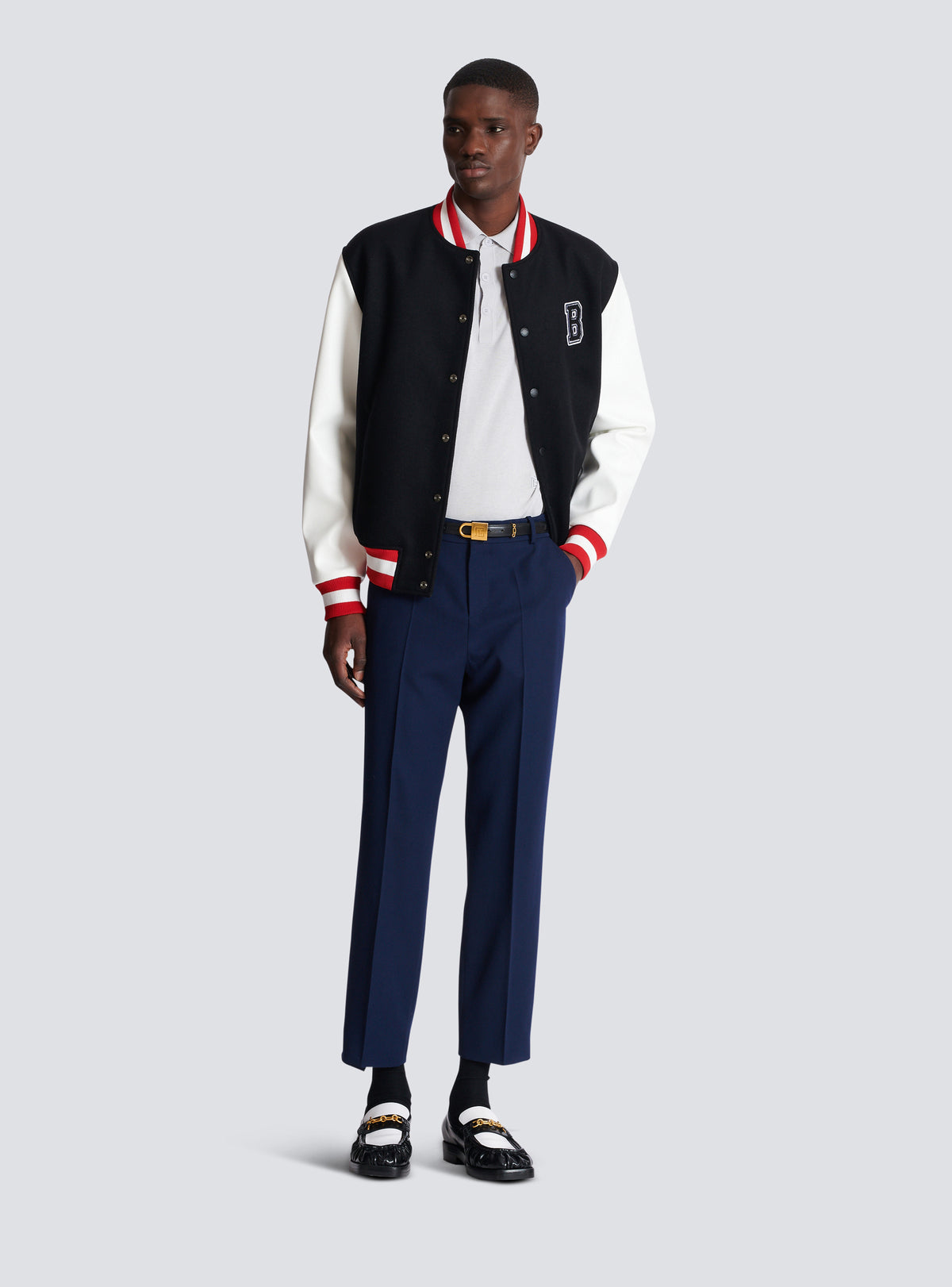 Pantalon grain de poudre - Marine