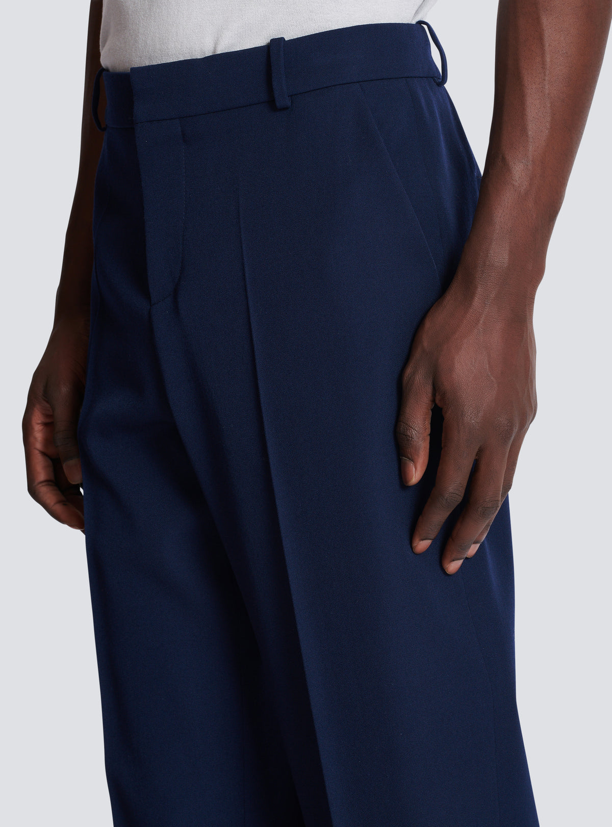 Pantalon grain de poudre - Marine