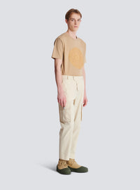 Pantalon cargo en coton - Beige
