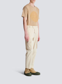 Cotton cargo trousers - Beige