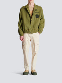 Cotton cargo trousers - Beige