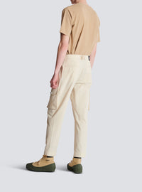 Cotton cargo trousers - Beige