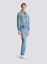 Veste en denim blue doublée - Bleu Jean Délavé