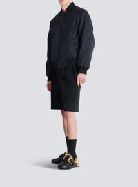 Bomber réversible en soie - Noir & Or
