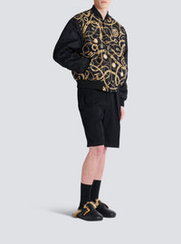 Bomber réversible en soie - Noir & Or
