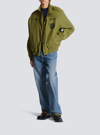 Veste inspiration aviateur en coton - Kaki