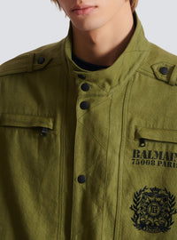 Veste inspiration aviateur en coton - Kaki