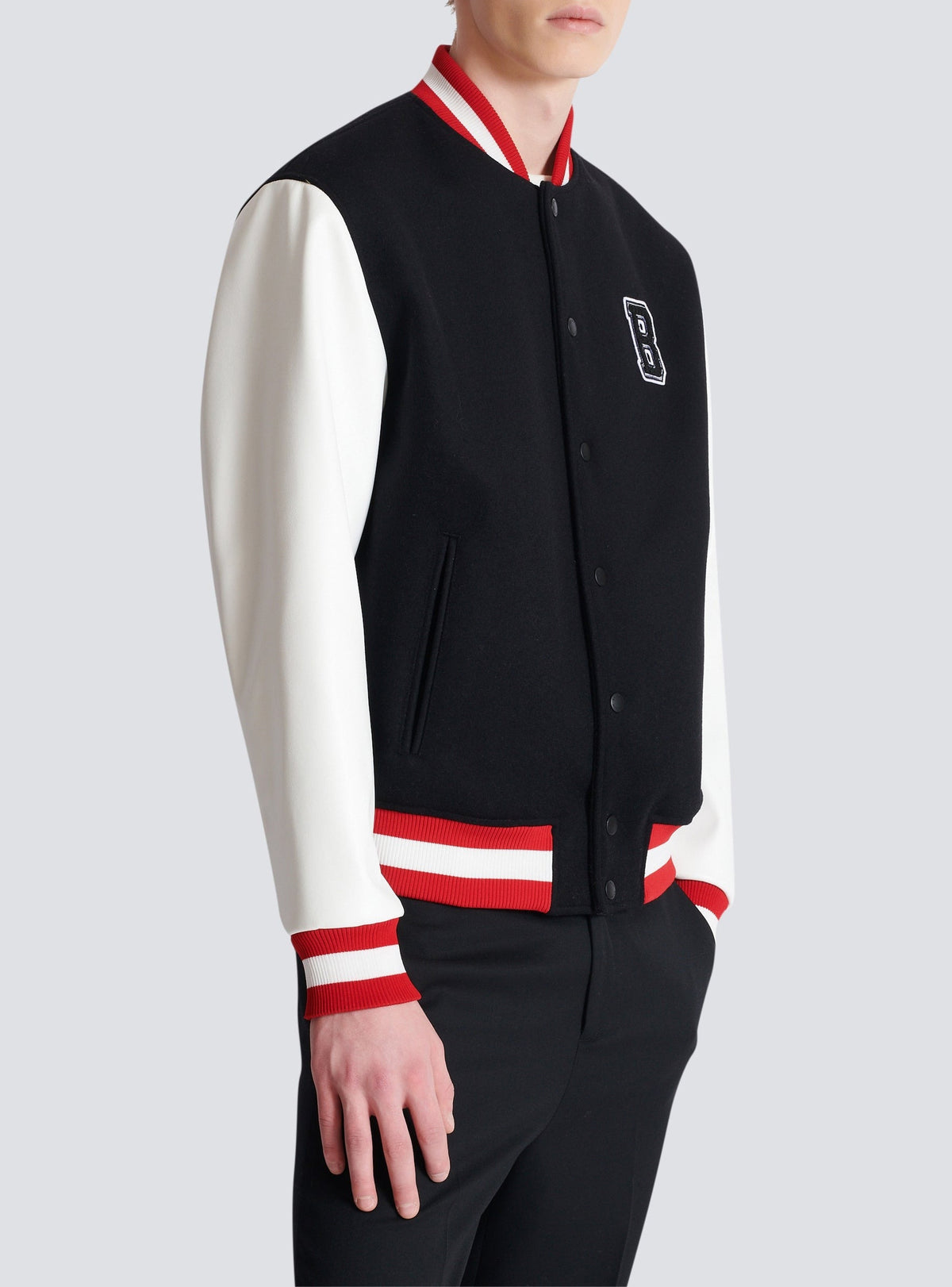 Veste varsity en laine - Rouge