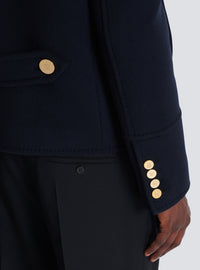 Caban court en laine - Marine