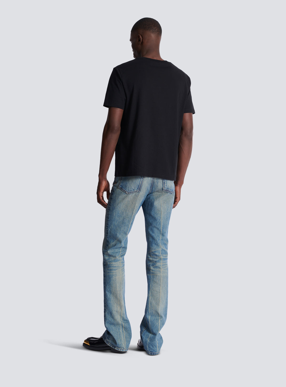 T-shirt Balmain à motif  - Noir & Blanc