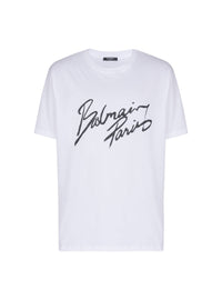 T-shirt Balmain à motif  - Blanc & Noir