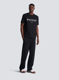 T-shirt avec imprimé balmain - Noir & Blanc