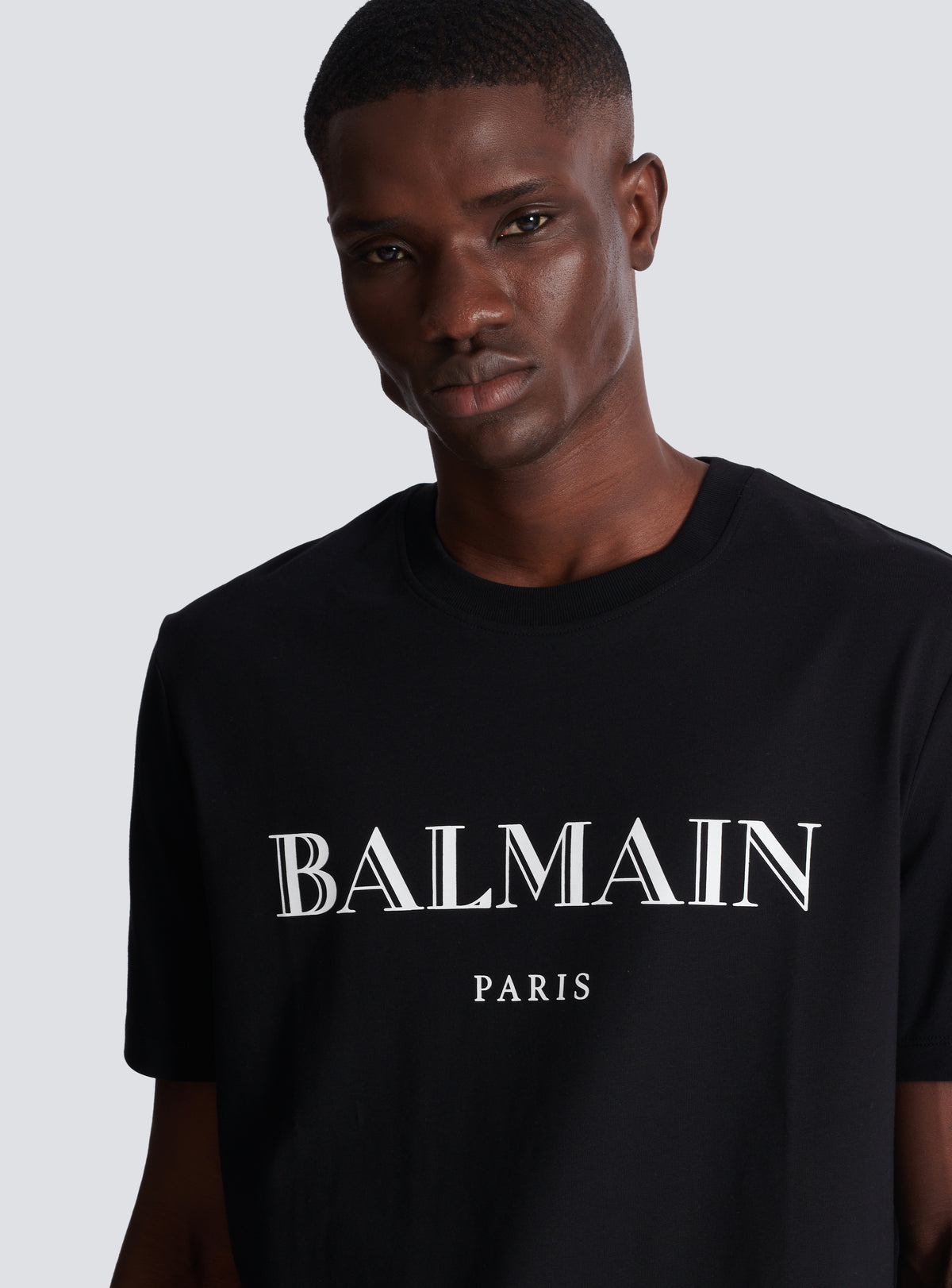 T-shirt avec imprimé balmain - Noir & Blanc