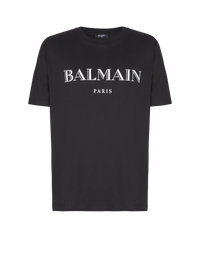 T-shirt avec imprimé balmain - Noir & Blanc