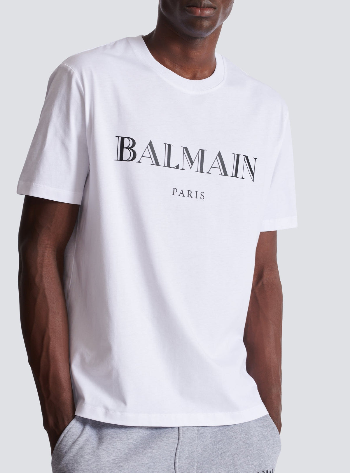Printed T-shirt - White & Black