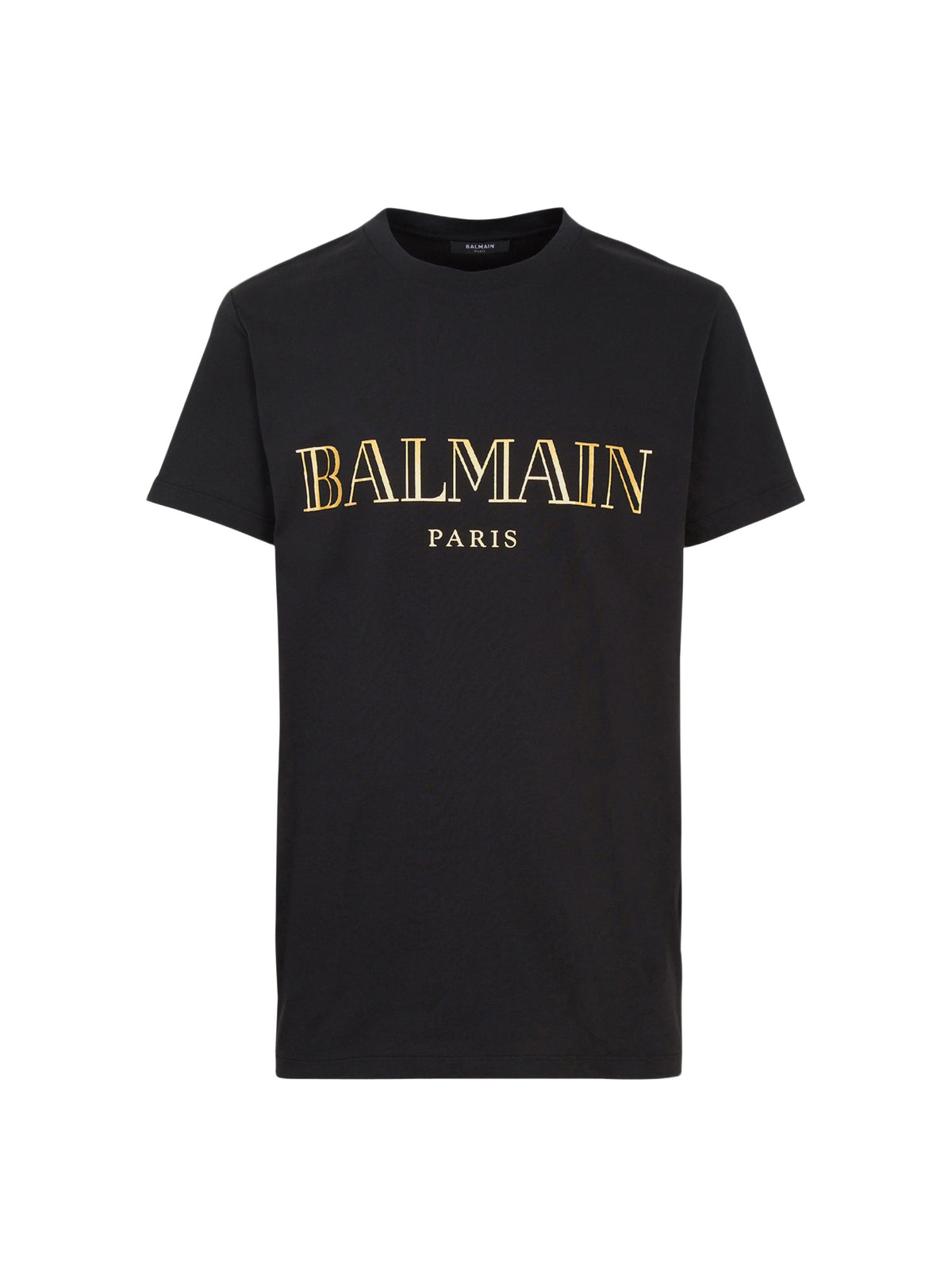 T-shirt à imprimé Balmain Paris - Noir & Or