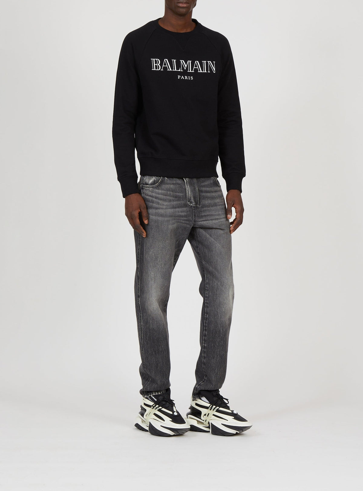 Sweatshirt Vintage - Noir & Blanc