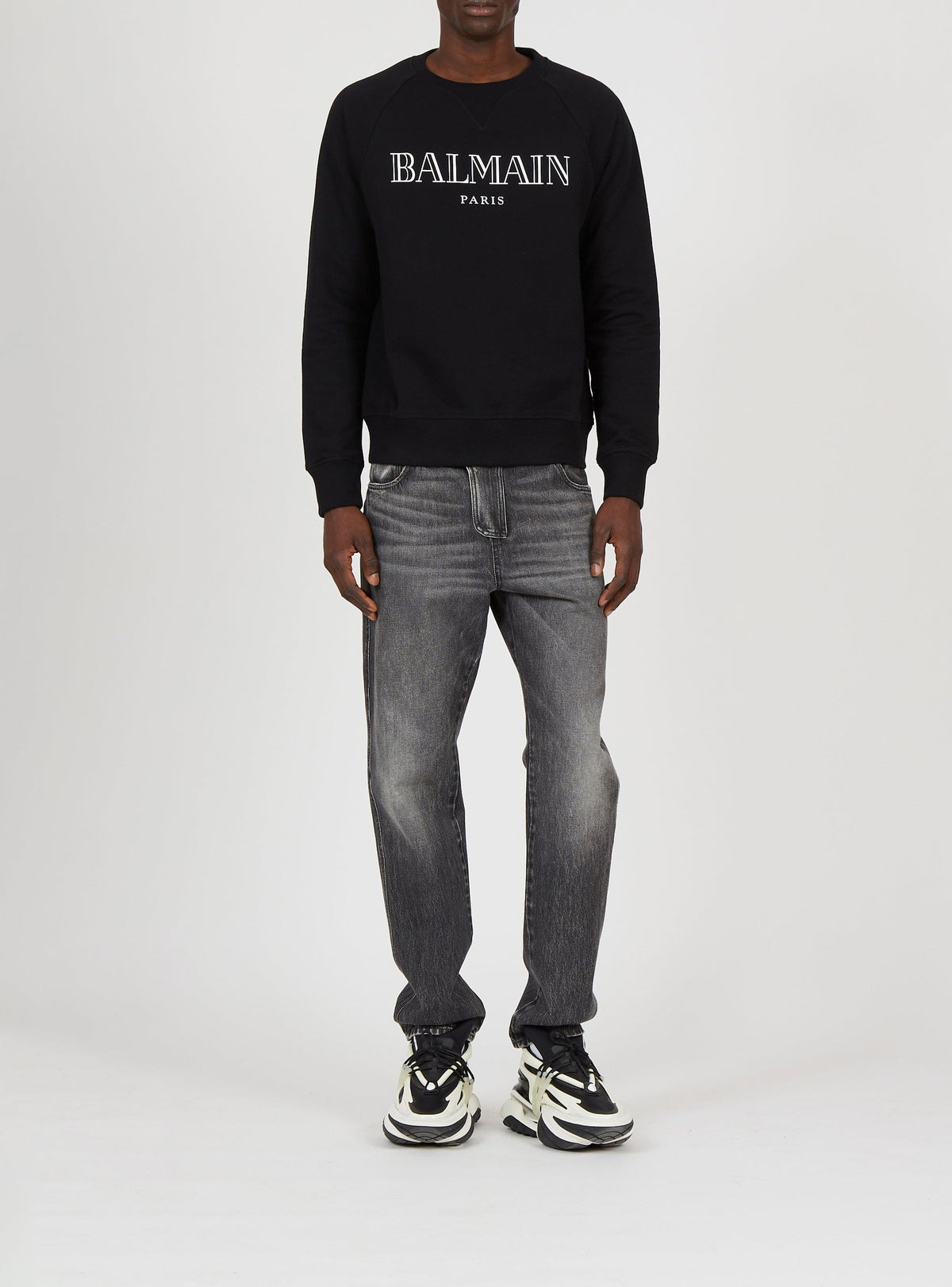 Sweatshirt Vintage - Noir & Blanc