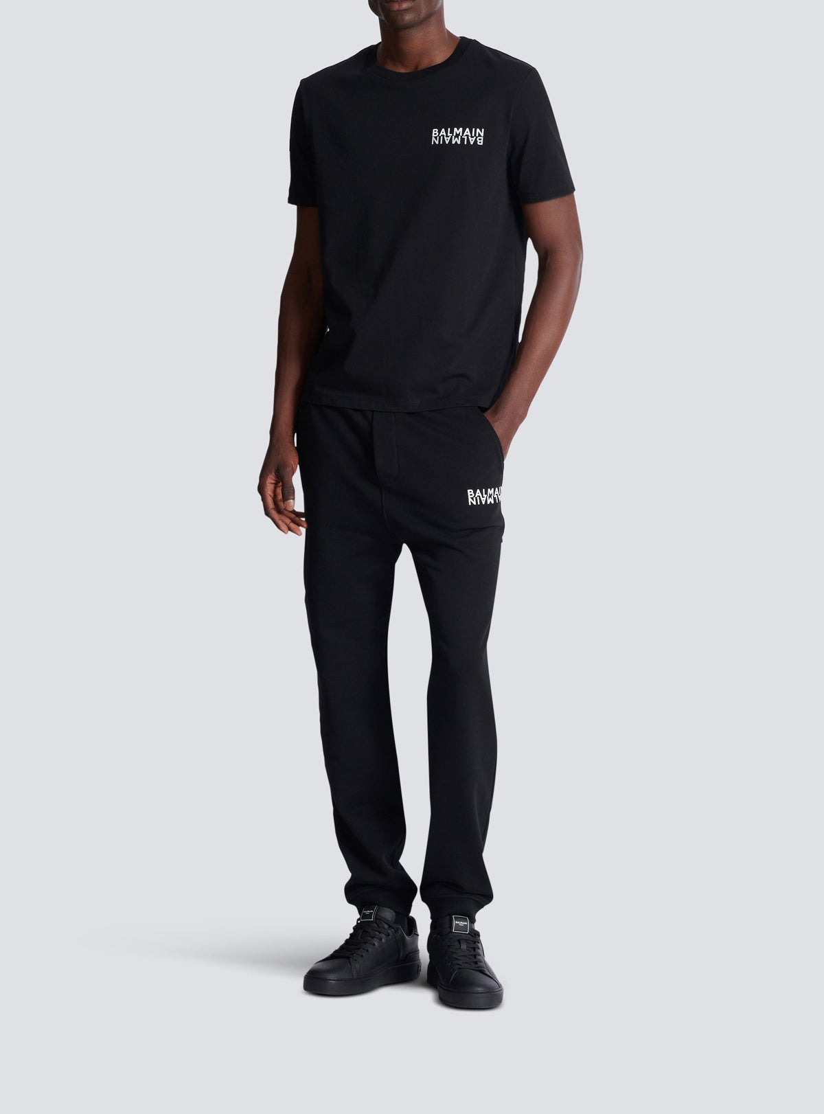 Pantalon de survêtement à logo - Noir & Blanc