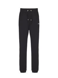 Pantalon de jogging en coton imprimé logo balmain - Noir & Blanc