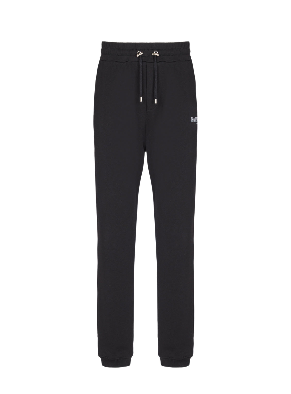 Pantalon de jogging en coton imprimé logo balmain - Noir & Blanc
