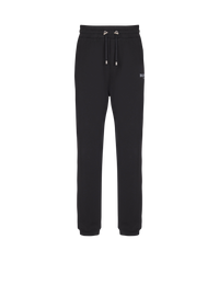 Pantalon de jogging en coton imprimé logo balmain - Noir & Blanc