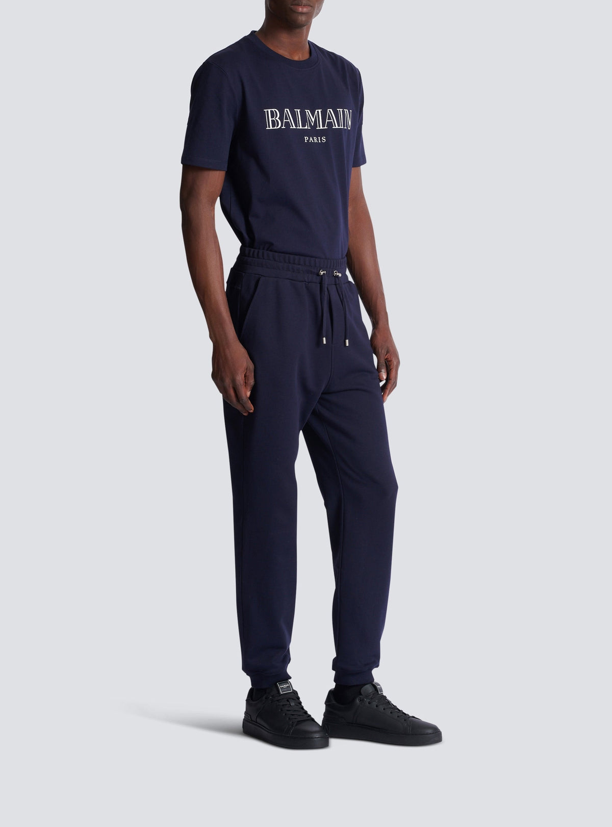 Logo Sweatpants - Dark Navy & White