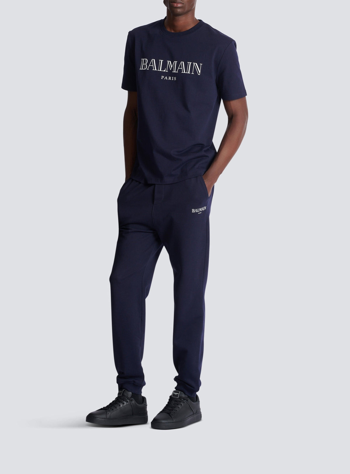 Logo Sweatpants - Dark Navy & White