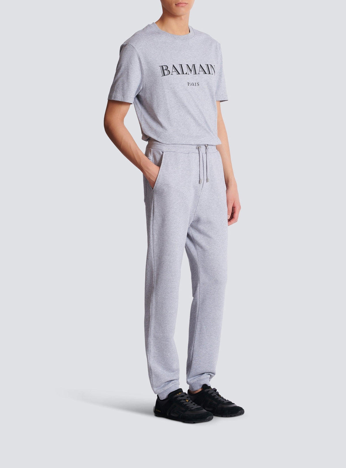 Logo Sweatpants - Heather Grey & Black