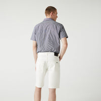 Bermuda ajusté en denim - Farine