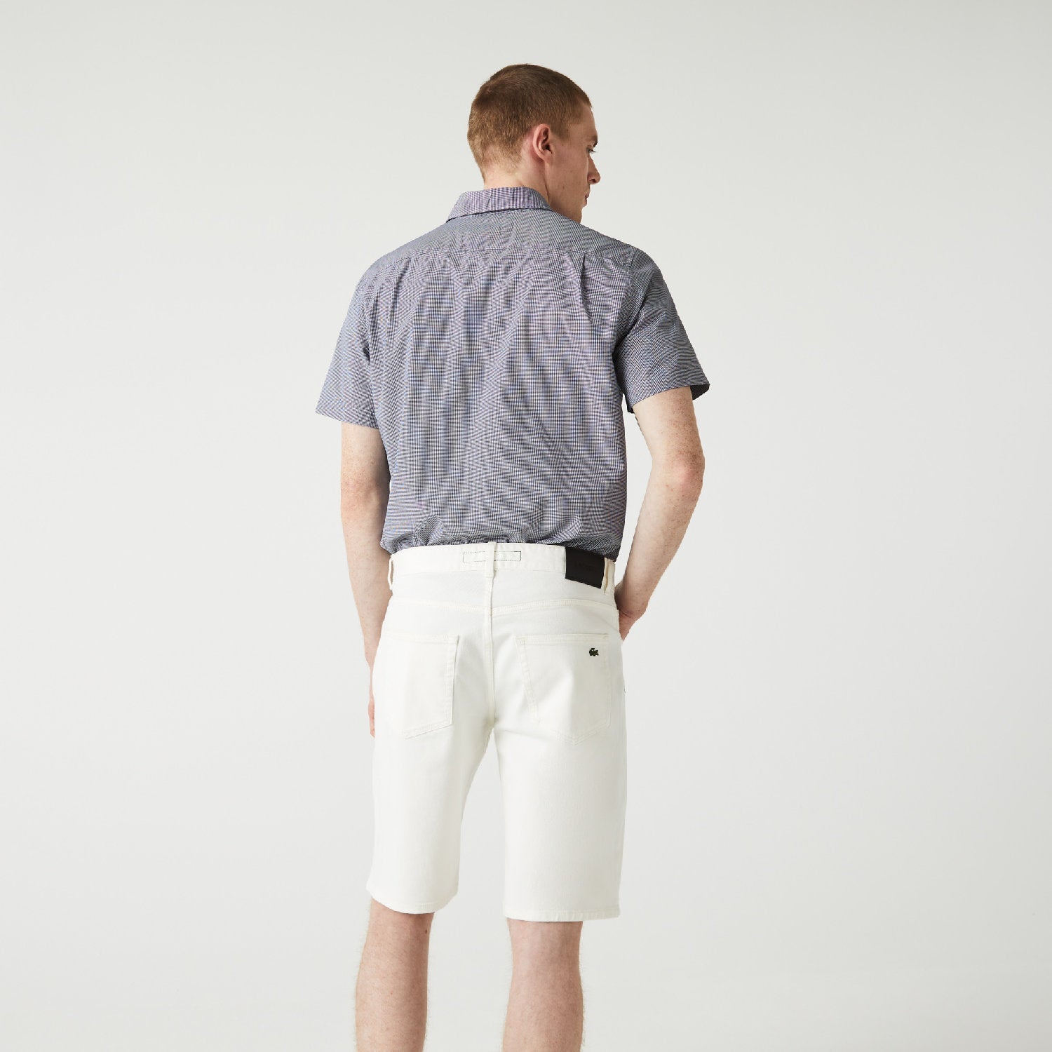 Bermuda ajusté en denim - Farine