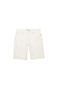 Bermuda ajusté en denim - Farine