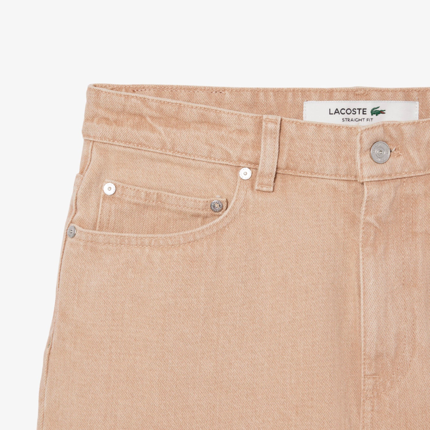 Washed denim Bermuda shorts - Washed Latte
